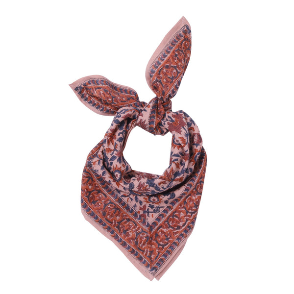 Foulard femme indien Lucette Rose