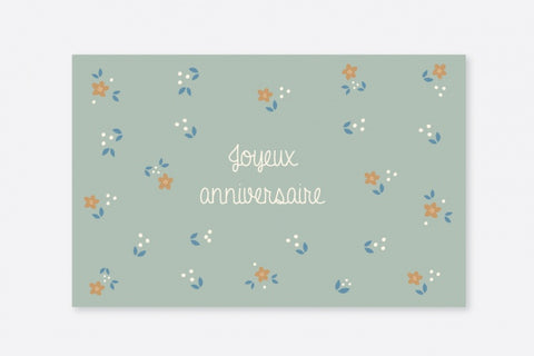 Les jolies cartes  Mariotte Papeterie x Les fleurs brunes